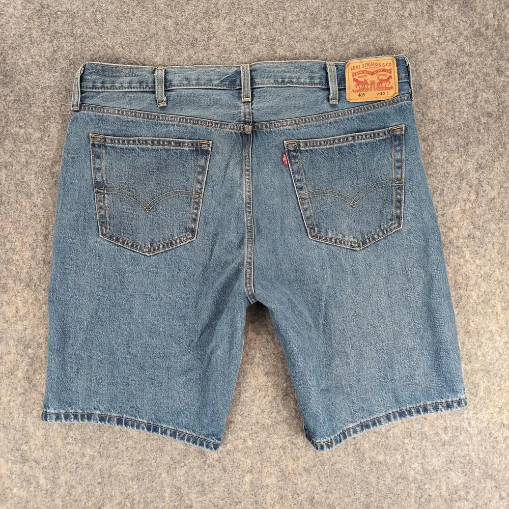 Levis Shorts Mens 40 Blue 405 10